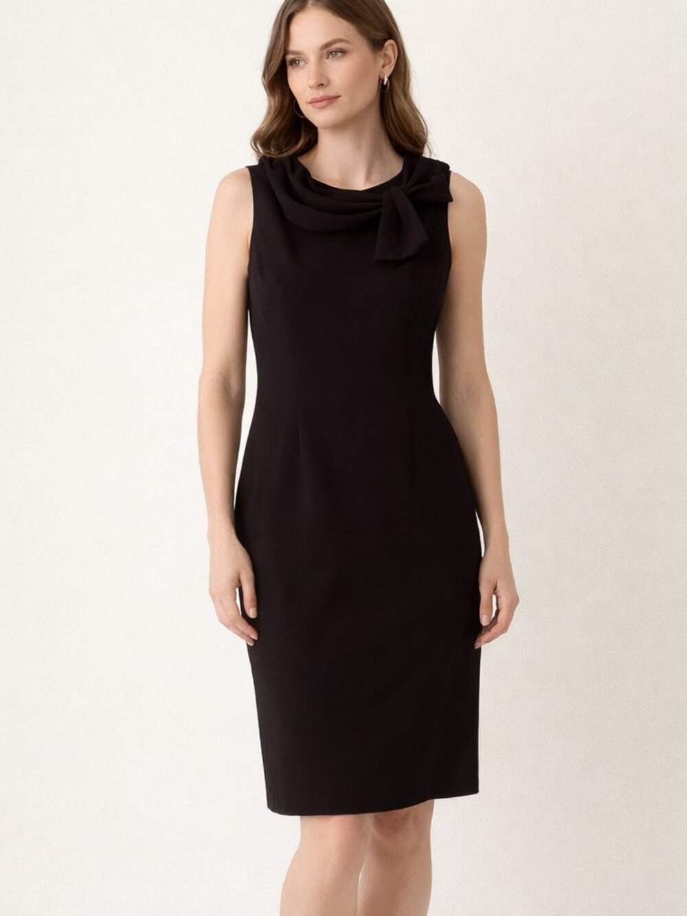 Donna Morgan Sleeveless Sheath Dress Size 8 NWT Black - Picture 1 of 7